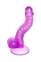 elastyczne realistyczne dildo celiam a toys fioletowe 20,5 cm
