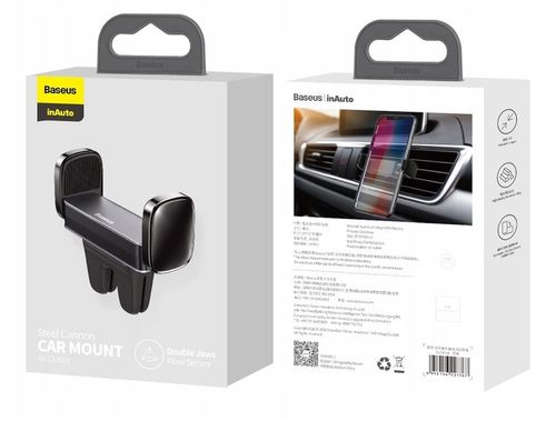 BASEUS UCHWYT NA TELEFON DO SAMOCHODU AUTA ZACISKOWY DO KRATKI NAWIEWU na Arena.pl