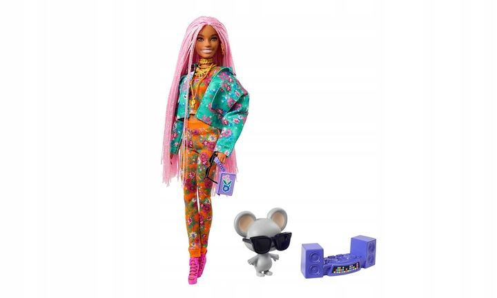 Mattel Barbie Lalka Extra Warkoczyki + Akcesoria zdjęcie 4
