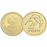 Narodowy Bank Polski: 2 grosze z Woreczka Menniczego Moneta z 2024 UNC