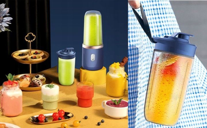 BLENDER KIELICHOWY PRZENOŚNY BEZPRZEWODOWY KEMPING 400ML 2 KUBKI zdjęcie 10