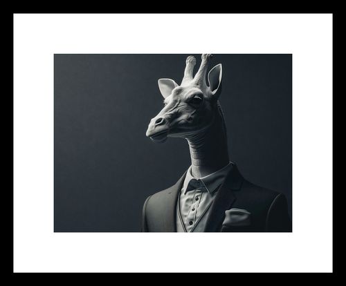 Plakat 20x15cm Żyrafa na Wyjściu na Arena.pl