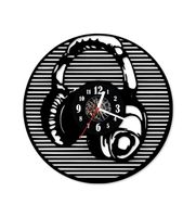 Zegar ścienny z płyty winylowej 264.13 Słuchawki