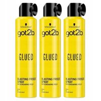 Schwarzkopf Got2b Glued Lakier do Włosów Super Mocne Utrwalenie 3x300ml