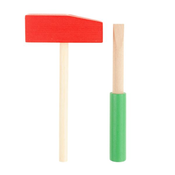 DREWNIANE AUTO DUŻY SAMOCHÓD KLOCKI MŁOTEK zdjęcie 3