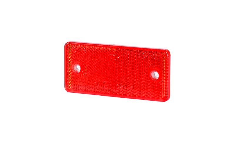 Odblask z otworami czerwony 44x94 (UO028) zdjęcie 1