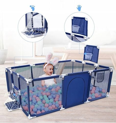 kojec z koszem bramką suchy basen dla dzieci nicekids 180 x 120 cm na Arena.pl