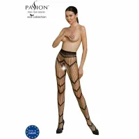 passion eco collection bodystocking eco s006 czarny - ekologiczny model