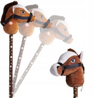 GŁOWA KONIA NA KIJU HOBBY HORSE DŹWIĘK PLUSZOWY