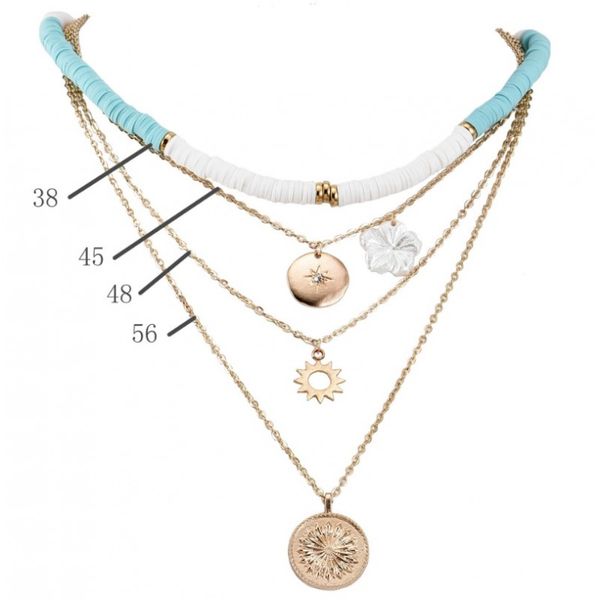 Długi Naszyjnik Multi  N757 zdjęcie 4