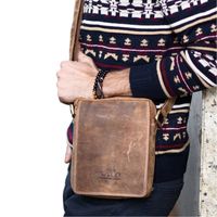 Always Wild męska saszetka listonoszka skórzana przez ramię z kieszeniami