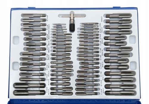 Narzynki gwintowniki kalibrowniki zestaw 110-el. na Arena.pl