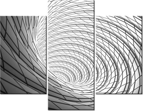70 90CM OBRAZ 3 ELEM SZARY WIR ŚCIENNY PŁÓTNO na Arena.pl
