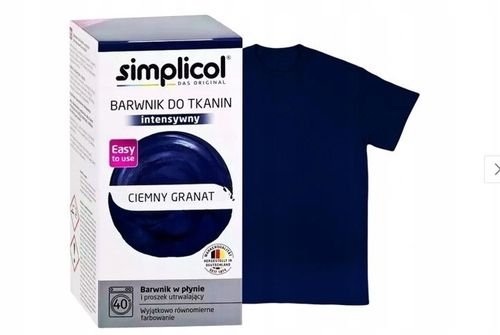Simplicol Barwnik Granatowy do Ubrań Tkanin Granat na Arena.pl
