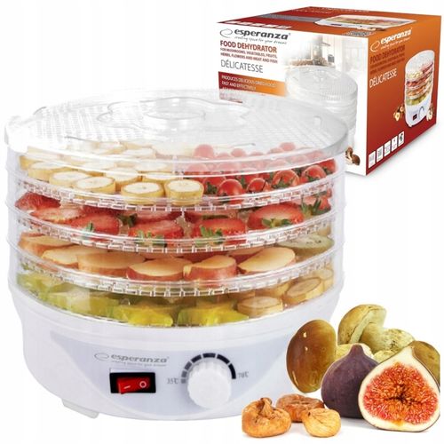 DUŻA SUSZARKA DO GRZYBÓW OWOCÓW WARZYW MIĘS MOCNA EKD003 ESPERANZA na Arena.pl