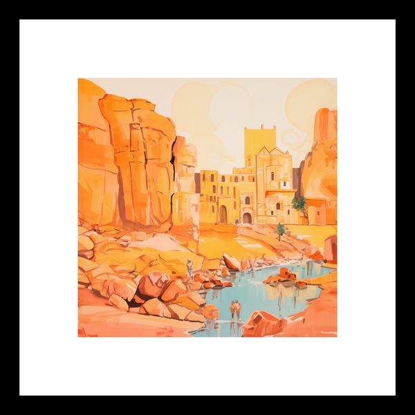 Plakat 20x20cm Ruiny pod Słońcem zdjęcie 3