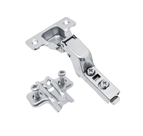 Zawias meblowy wpuszczany, wewnętrzny 110° samodomyk GTV-HC SOFT-CLOSE, z prowadnikiem, eurowkręty na Arena.pl