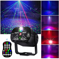 LASER DYSKOTEKOWY KULA DISCO PROJEKTOR LED 3HOLE STROBOSKOP RGB Z PILOTEM