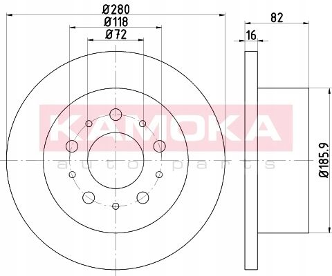 TARCZA HAM TYL 280X16 P na Arena.pl