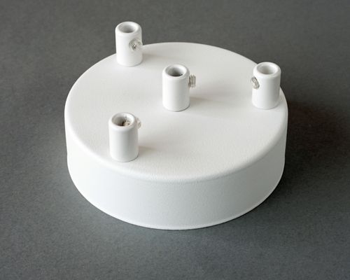 Podsufitka Biała 4 otwory 100mm + biały hamulec na Arena.pl