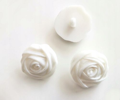 Guziki ozdobne róża 34 mm stopka 3 szt na Arena.pl