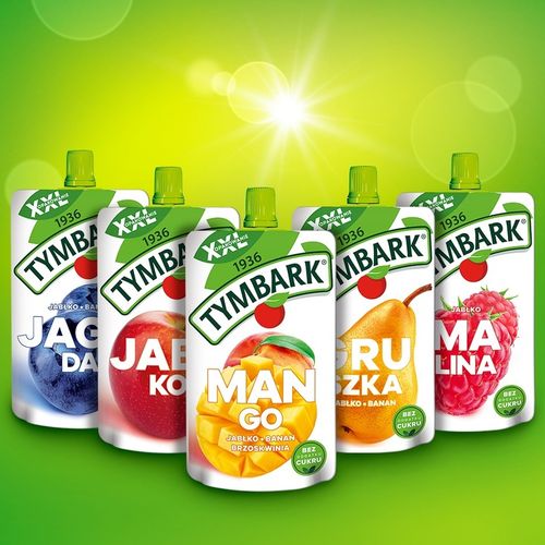 Tymbark Mus 100 % z owoców jabłko mango brzoskwinia banan 10x 200g na Arena.pl