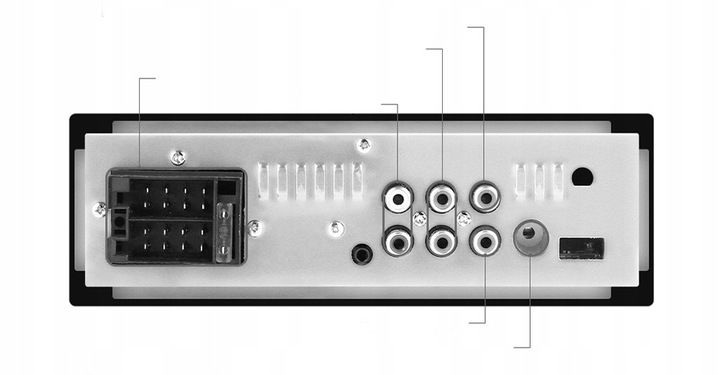 RADIO NAWIGACJA 1DIN CARPLAY ANDROID AUTO MAPY BLUETOOTH AUX zdjęcie 2