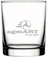Szklanka do whisky z grawerem logo firmy - 50 szt. Prezent upominek firmowy