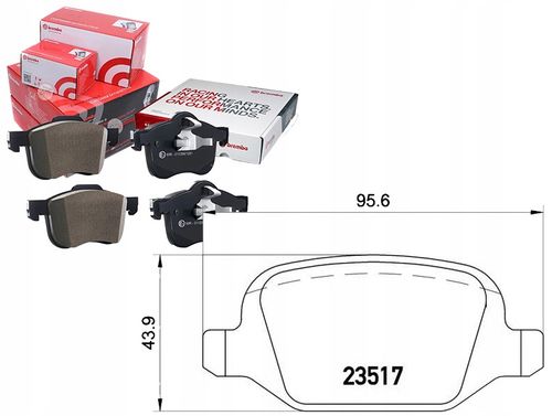 KLOCKI HAM TYL ALFA ROMEO 147 . BREMBO na Arena.pl