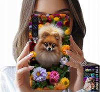 ETUI DO SAMSUNG GALAXY A70 - SŁODKI PIESEK, POMERANIAN CASE + SZKŁO
