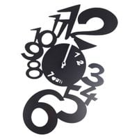 zegar ścienny lupin arti e mestieri czarny