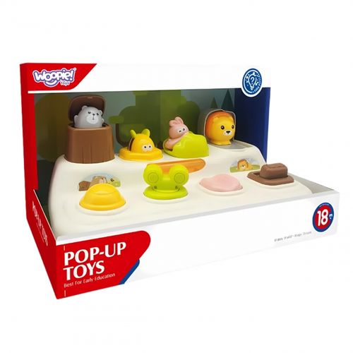 WOOPIE BABY Zabawka Edukacyjna Wyskakujące Zwierzątka ZOO Pop Up na Arena.pl