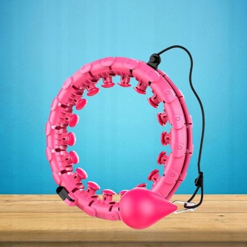 HULA HOP Z OBCIĄŻENIEM ODCHUDZAJĄCE KOŁO Z WYPUSTKAMI MASAŻER OBCIĄŻNIK na Arena.pl