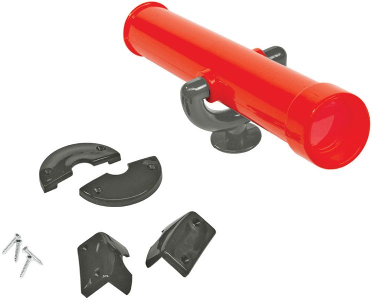 Teleskop na plac zabaw - czerwono szary zdjęcie 1