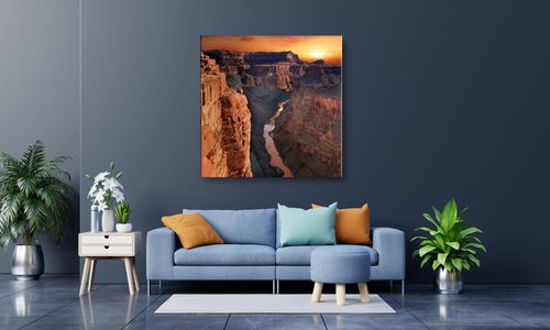 OBRAZ NA PŁÓTNIE 042 Kanion 40x40cm na Arena.pl