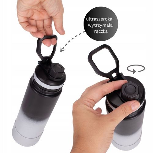 KUBEK TERMICZNY stalowy duży TERMOS do kawy herbaty szczelny KAMILLE 720ml na Arena.pl