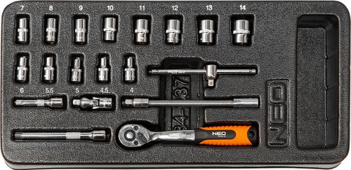 Klucze nasadowe 1/4 19szt Neo Custom Pro 84-237 na Arena.pl
