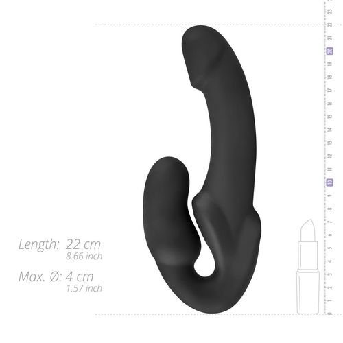 No-Parts - Morgan Strapless Strap-On Dildo - 22 Cm - Black na Arena.pl
