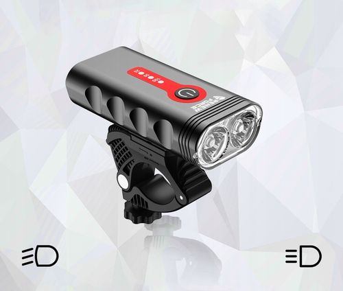 Lampka Rowerowa Światło PRZÓD TYŁ LED na rower kierownicę MOCNA USB 1800lm na Arena.pl