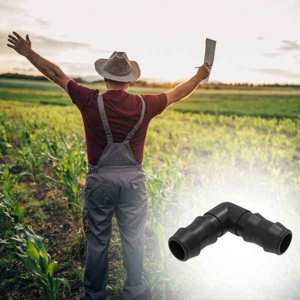 ZESTAW 10X KOLANKO ŁĄCZNIK DO LINII KROPLUJĄCEJ WĘŻY RUR WCISKANY WTYK ∅16 zdjęcie 5