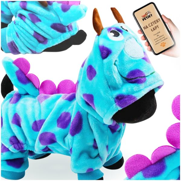 Kostium przebranie dla psa sulley - S zdjęcie 9