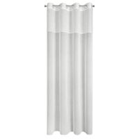 Elegancka zasłona na przelotkach AGIS3 z tkaniny moherowej 140X250 biała