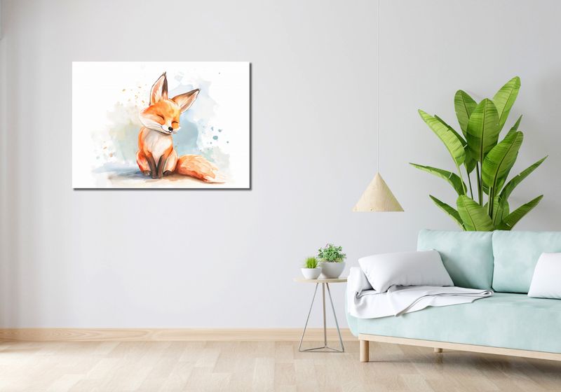 Obraz 100x70cm Zadowolony Lisek zdjęcie 2