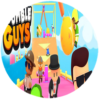 Opłatek na tort Stumble Guys