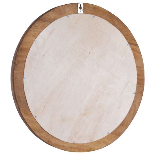 Lustro ścienne, 60 cm, tekowe, okrągłe na Arena.pl