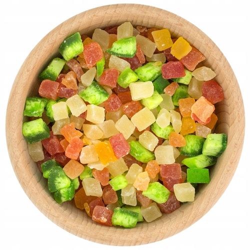 KANDYZOWANE OWOCE MIX 500g Ananas Melon Papaja na Arena.pl