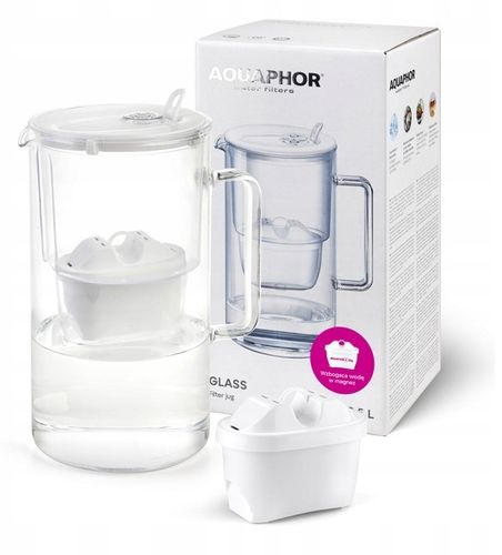 Dzbanek filtrujący szklany Aquaphor Glass z filtrem Maxfor Mg2 - 2,5 L na Arena.pl