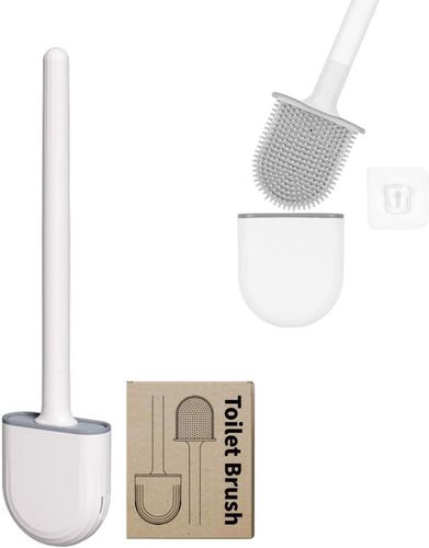 Szczotka do WC silikonowa elastyczna Biała na Arena.pl