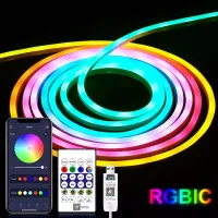 Neonowa taśma 5mb RGB-IC 5V USB serowarnie z aplikacji lub pilota