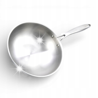 WOK 28 CM stal nierdzewna MASTERPAN INDUKCJA GAZ